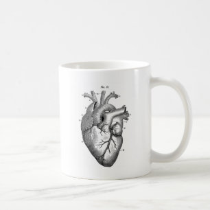Anatomie-Herz-Bilder-Antik Kaffeetasse