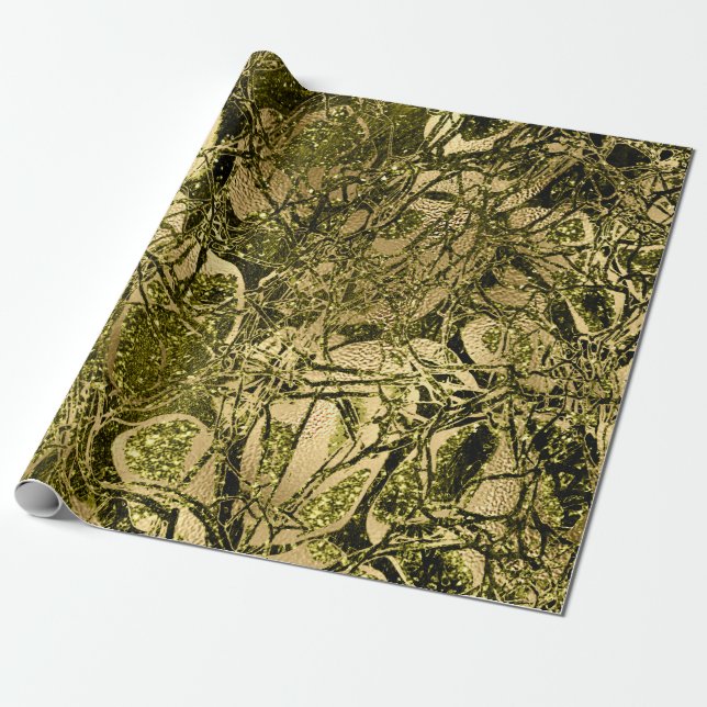 Anatomie Körperzelle Gold Mustard Chartreuse Geschenkpapier (Ungerollt)