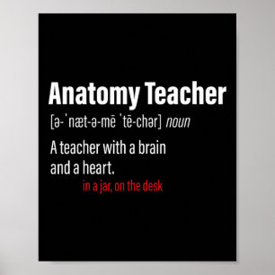 Anatomie-Lehrer Definition Naturwissenschaftslehre Poster