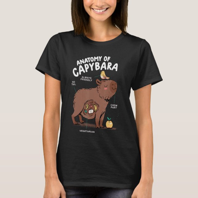 Anatomie von Capybara-Nagetieren T-Shirt (Vorderseite)