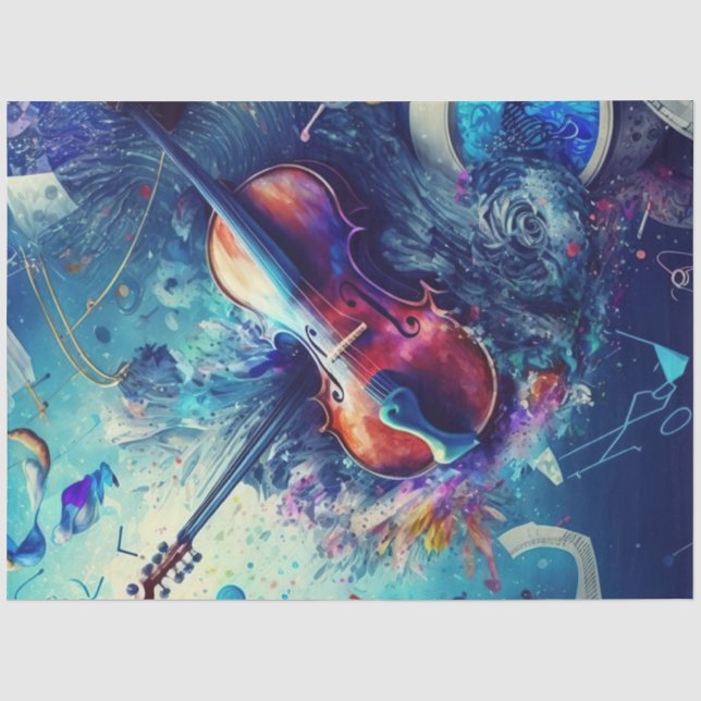 Anatomie von Musikreihen - Design 6 Seidenpapier (Vorderseite)