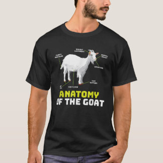 Anatomie von Ziegen über sonniges Geschenk T-Shirt