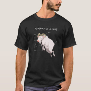 Anatomie Ziegentiere Bildung Wissenschaftliche T-Shirt