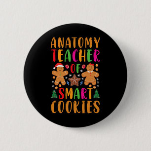 Anatomielehrer von Smart Cookies Lustiges Weihnach Button