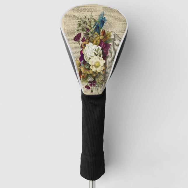 Anatomieplakat für das Blumengehirn Golf Headcover (Vorderseite)