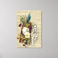 Anatomieplakat für das Blumengehirn