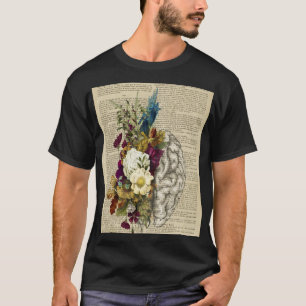 Anatomieplakat für das Blumengehirn T-Shirt