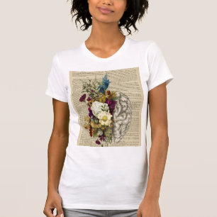 Anatomieplakat für das Blumengehirn T-Shirt