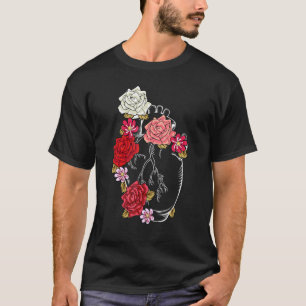 Anatomische Blumen Lieben Pflanze Garten Blüte Her T-Shirt
