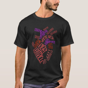 Anatomische Hu He Kardiology Medical Cardiac Nurse T-Shirt