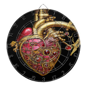 Anatomische Röhrchen und Geere aus Steampunkherz Dartscheibe
