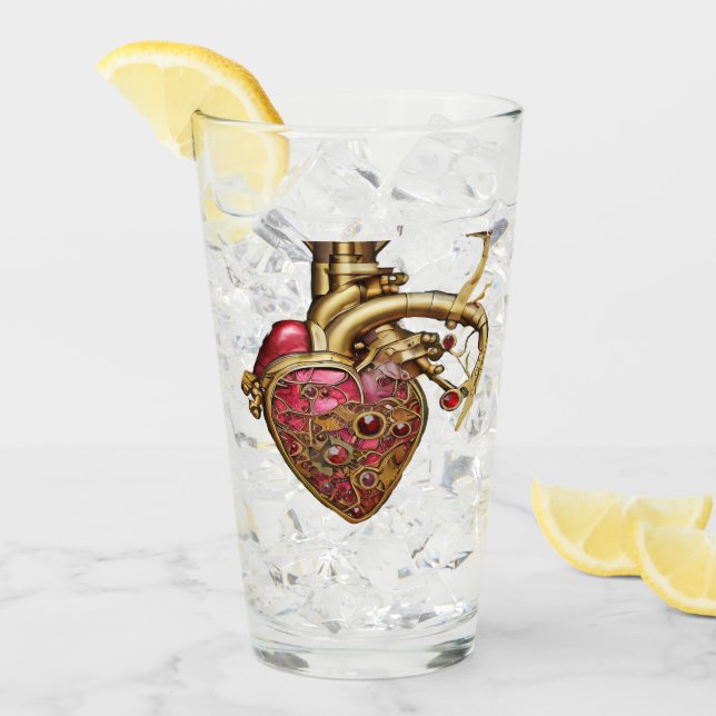 Anatomische Röhrchen und Geere aus Steampunkherz Glas (Vorderseite Ice)