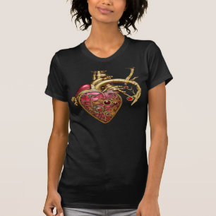 Anatomische Röhrchen und Geere aus Steampunkherz T-Shirt
