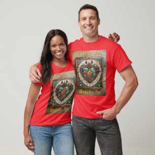 Anatomische Stahlreihe für das mechanische Herz T-Shirt