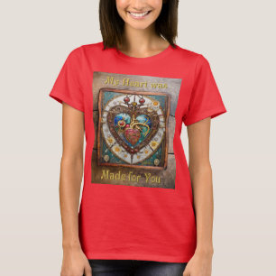 Anatomische Stahlreihe für das mechanische Herz T-Shirt