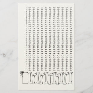 Anatomischer Herz-Gewohnheits-Tracker – Gothic Hab Briefpapier
