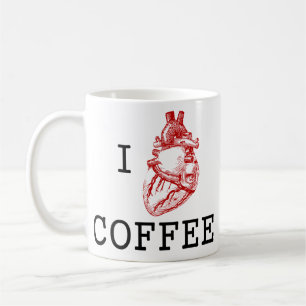 Anatomischer Kaffee des Herzens I Kaffeetasse