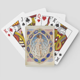 Anatomischer Mensch in Duke Berrys Très Riches Heu Spielkarten