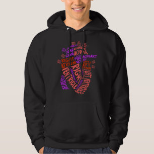 Anatomischer menschlicher Herz-Kardiologie Medizin Hoodie