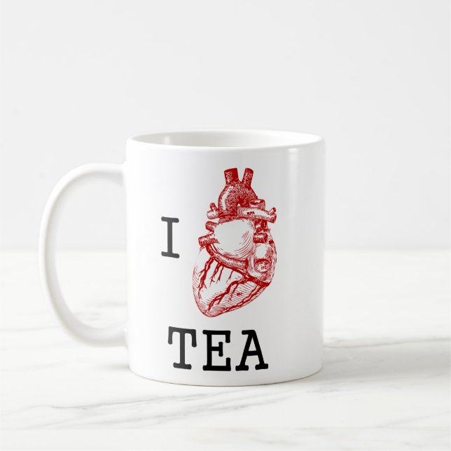 Anatomischer Tee des Herzens I Kaffeetasse (Links)