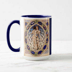 Anatomischer Zodiac-Mensch Tasse