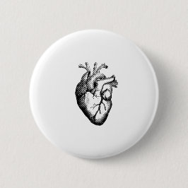 Anatomisches Herz-Abzeichen Button