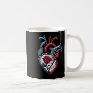 Anatomisches Herz Botanische Blüte Biologie Rose V Kaffeetasse