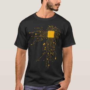Anatomisches Herz CPU Prozessor Computerwissenscha T-Shirt