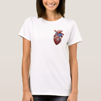 Anatomisches Herz-Illustrations-T-Shirt T-Shirt