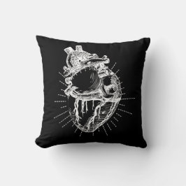 Anatomisches Herz-Illustrations-Wurfs-Kissen Kissen