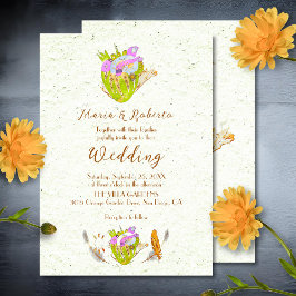 Anatomisches Herz mexikanischer Hochzeit Einladung