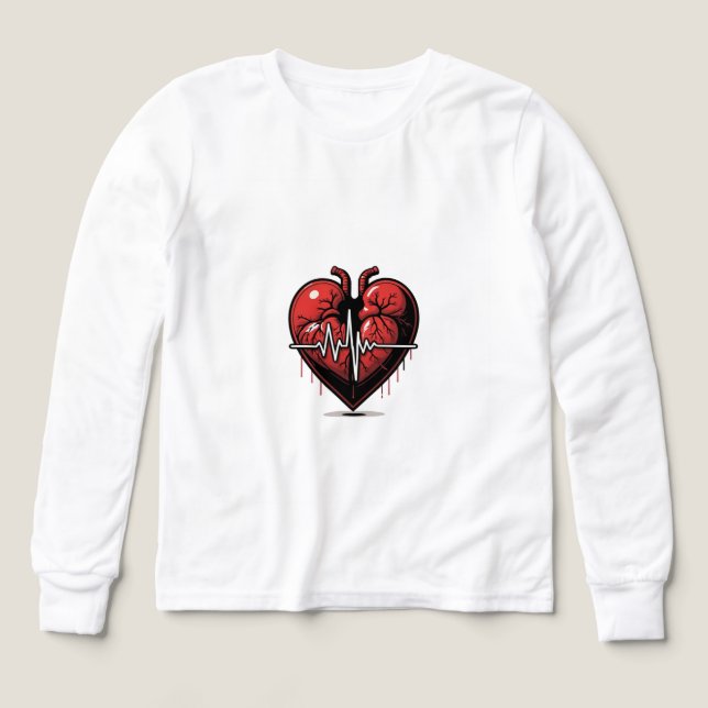 Anatomisches Herz mit Lebensstil (Design Vorderseite)