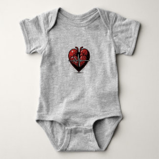 Anatomisches Herz mit Lebensstil Baby Strampler