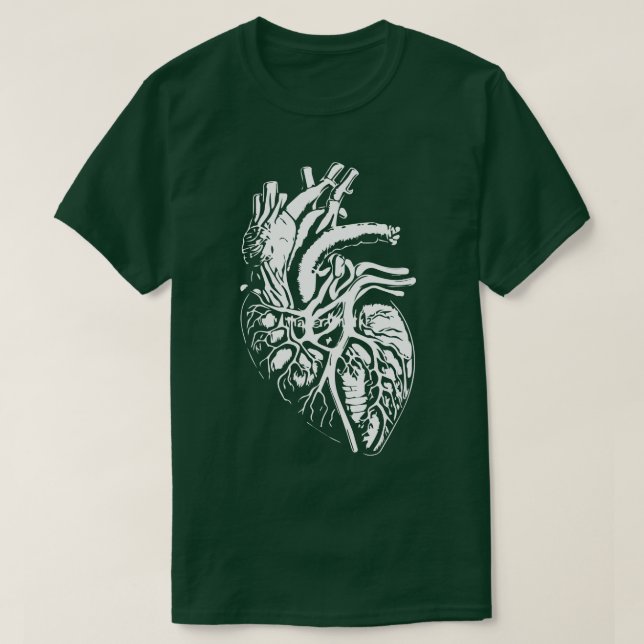 Anatomisches Herz T-Shirt (Design vorne)