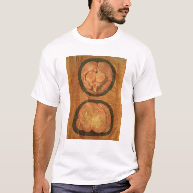 Anatomisches Zeichnen des menschlichen Gehirns T-Shirt (Vorderseite)