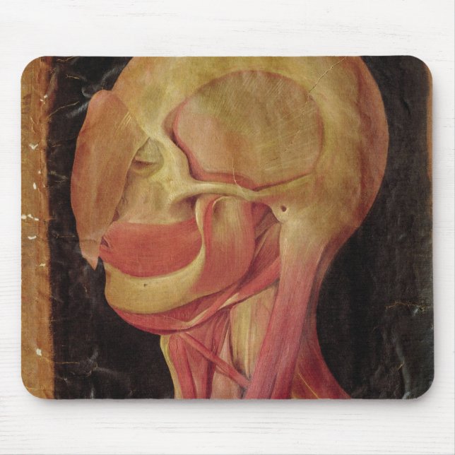 Anatomisches Zeichnen des menschlichen Kopfes Mousepad (Vorne)