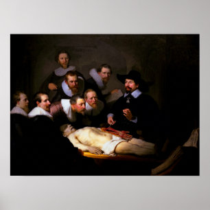 ANATOMY LESSON - REMBRANDT - 1632 POSTER