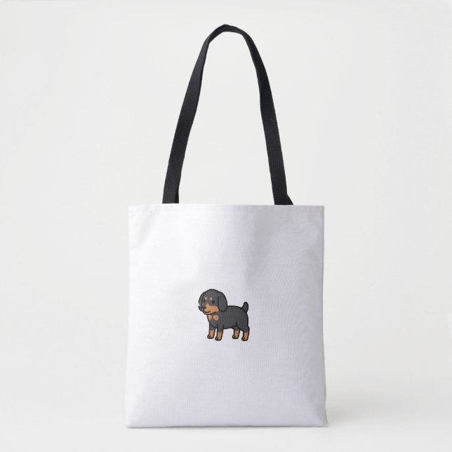 Anatomy Of A Dachshund Dog Funny Wirehaired Dachsh Tasche (Vorderseite)