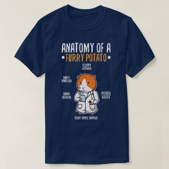 Anatomy Of A Furry Potato 8 T-Shirt (Design vorne)