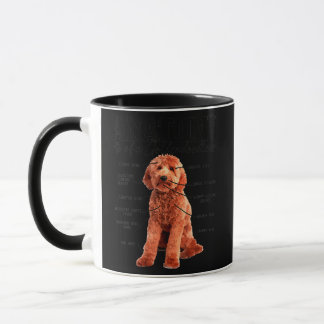 Anatomy Of A Goldendoodle Funny Cute Dog Doodle Tasse