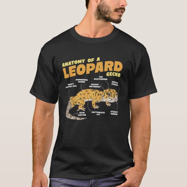Anatomy of A Leopard Gecko Lizard T-Shirt (Vorderseite)
