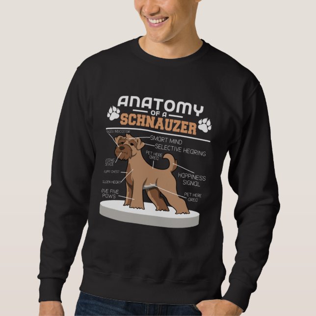 Anatomy Of A Schnauzer Sweatshirt (Vorderseite)