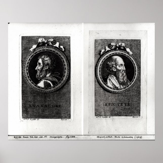 Anaxagorus und Epictetus Poster (Vorne)