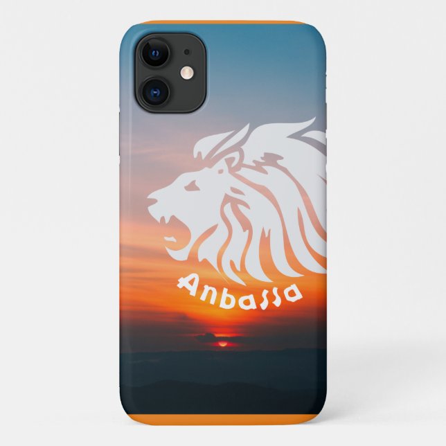 Anbessa Lion Head Ethiopia Case-Mate iPhone Hülle (Rückseite)