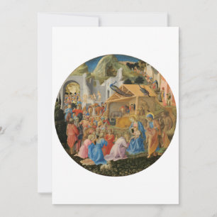 Anbetung der Heiligen Drei Könige von Fra Angelico Einladung