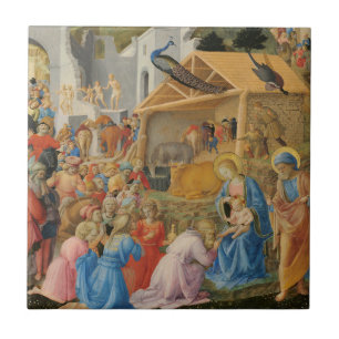 Anbetung der Heiligen Drei Könige von Fra Angelico Fliese
