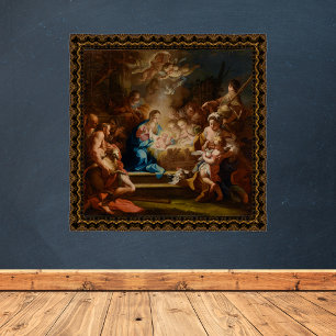 Anbetung der Hirten Sebastiano Conca Weihnachten Poster