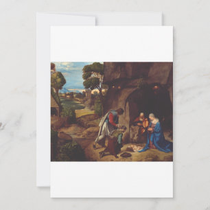 Anbetung der Hirten von Giorgione Einladung