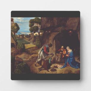 Anbetung der Hirten von Giorgione Fotoplatte