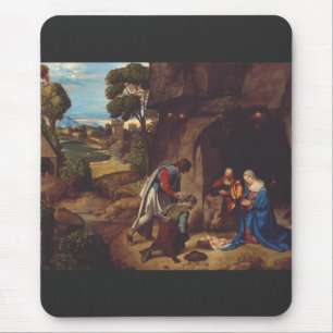 Anbetung der Hirten von Giorgione Mousepad
